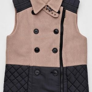 Burberry Stylish Black and Tan Vest